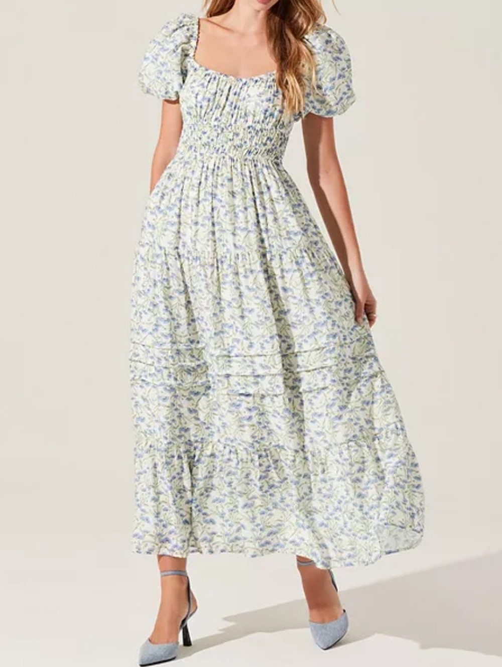 ASTR The Label Florentina Floral Tiered Maxi Dress